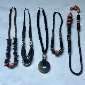 Vintage Boho Tribal African Signature Piece Necklaces